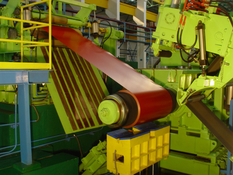 鞍鋼彩涂板出口段